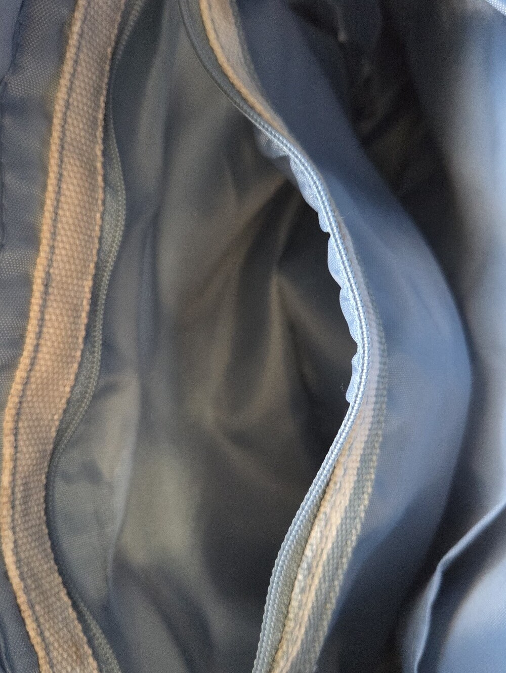 THIRTY-ONE Small Tote Bag Canvas Purse Blue White Double Shoulder Straps - Picture 7 of 14